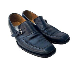 Mezlan Leather Loafers Slip On Men's Size 10M Blue Color Sharp Professional